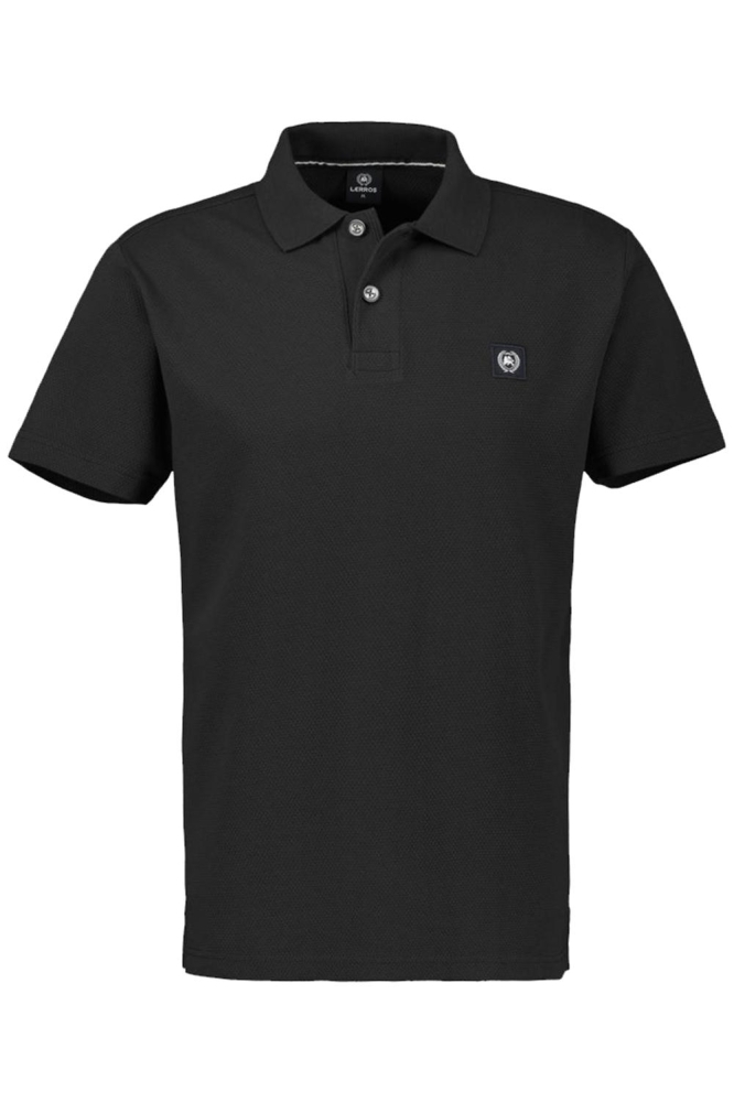 POLO IN ZACHTE WAFELPIQUE KWALITEIT 2543204 290 black
